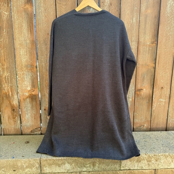 H&M Women’s Gray Sweater Basic Long Length Cardigan Size Small - Picture 11 of 13